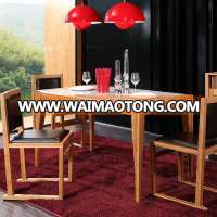 Solid Bamboo Dining Table and Chairs Set